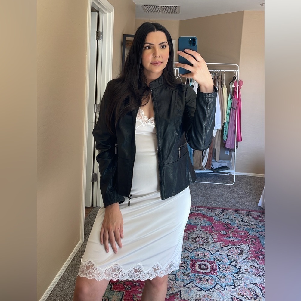 Vintage White Slip Lace Layering Dress